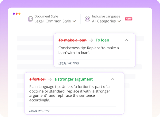 grammar checker for legal writing