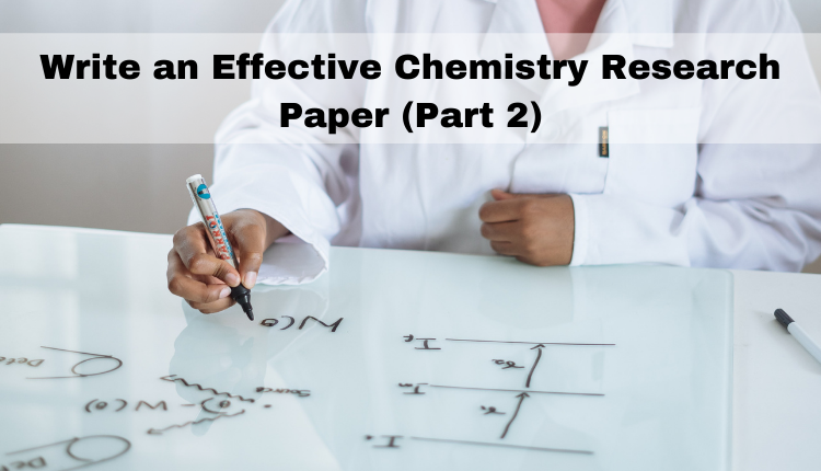 how to write a chemistry report