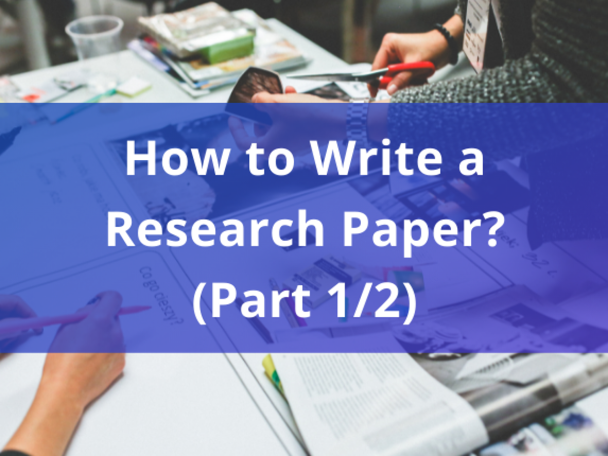 how to right a good research paper
