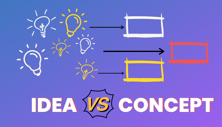 Idea vs Concept - How are they different?