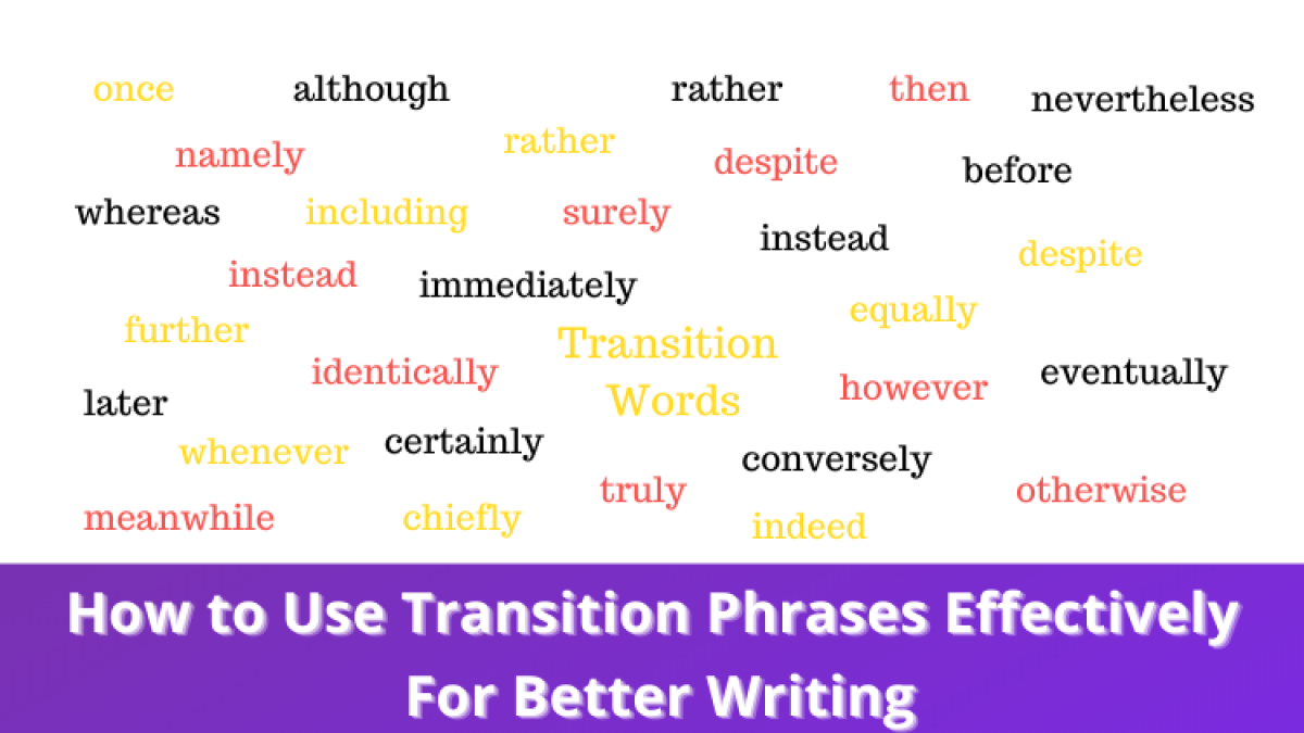 cause and effect essay transition words