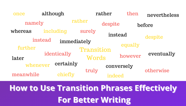transition words to introduce a new topic