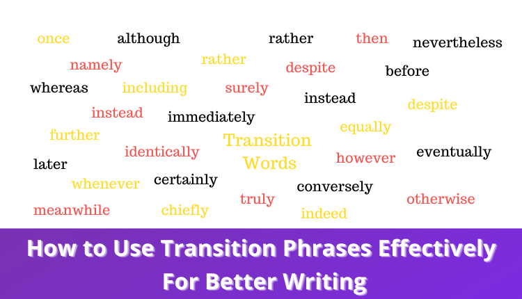 transition words for cause and effect essay