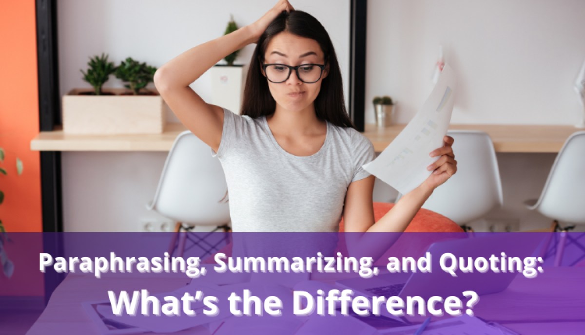sample essay for summarizing paraphrasing and quoting