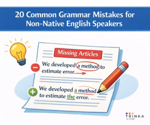 Missing articles (a, an, the) or using the wrong article