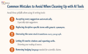 Common mistakes to avoid when cleaning up with AI tools