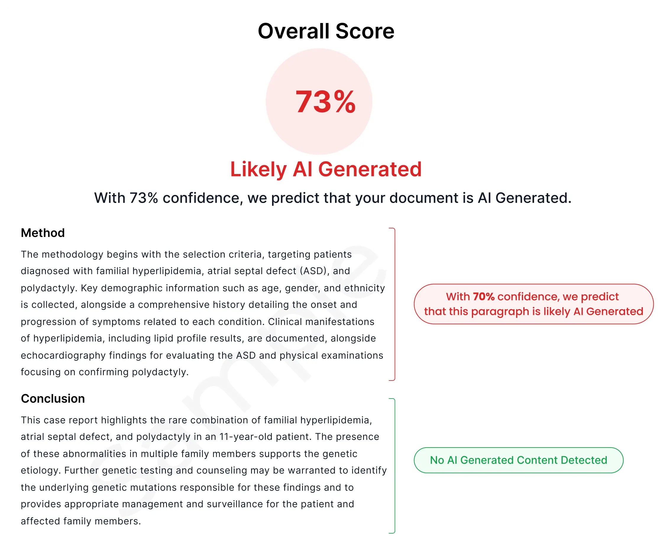 Detector de contenido de IA
