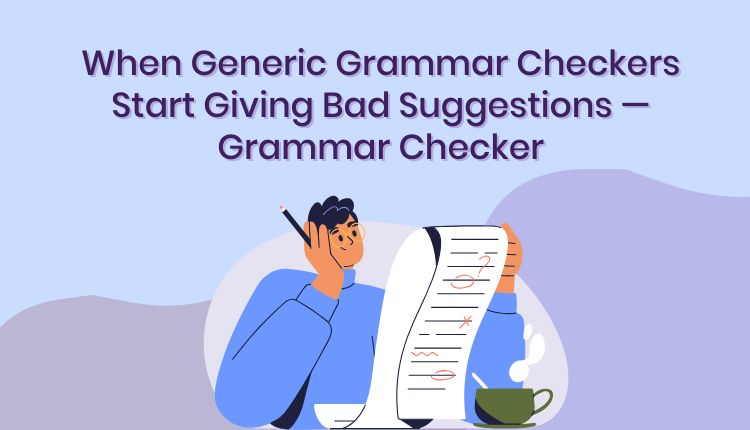 When Generic Grammar Checkers Start Giving Bad Suggestions — Grammar Checker