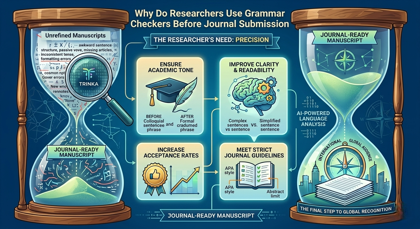 Why Do Researchers Use Grammar Checkers Before Journal Submission?