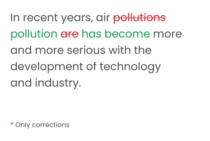 grammar checker - lite mode