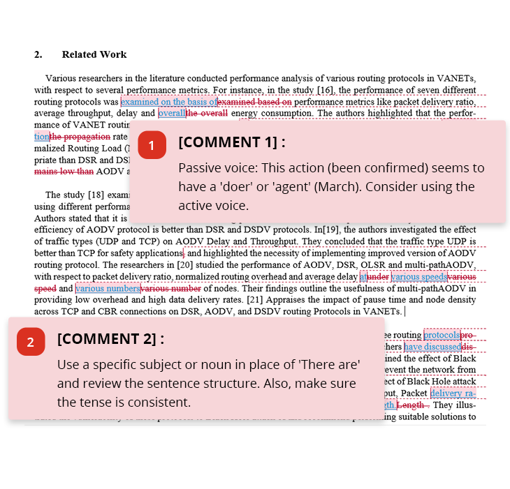 Informe de muestra del corrector gramatical